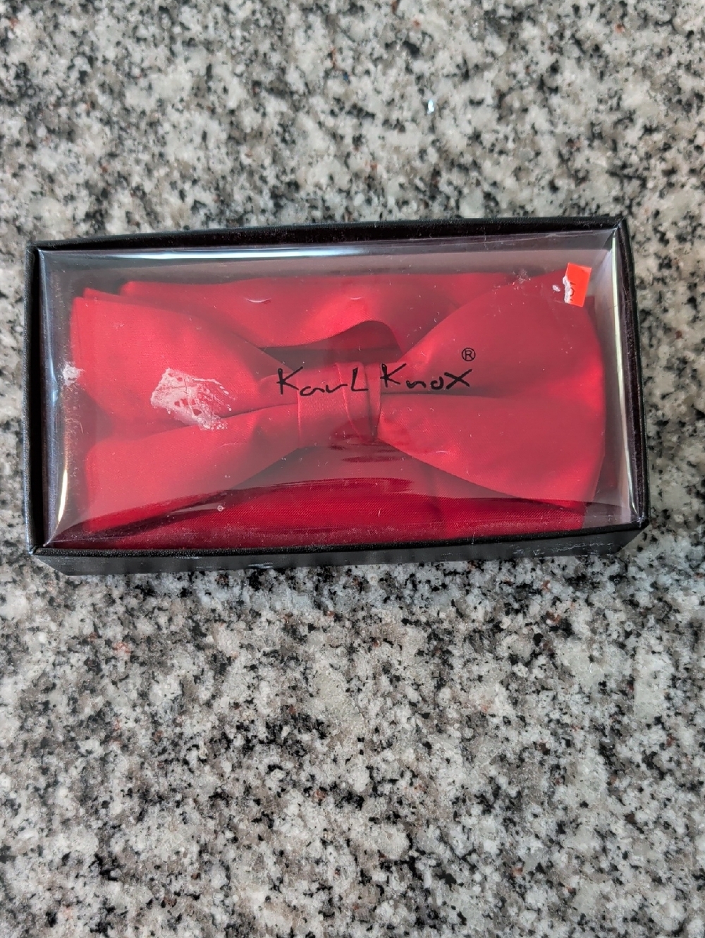 Red Silk Bow Tie